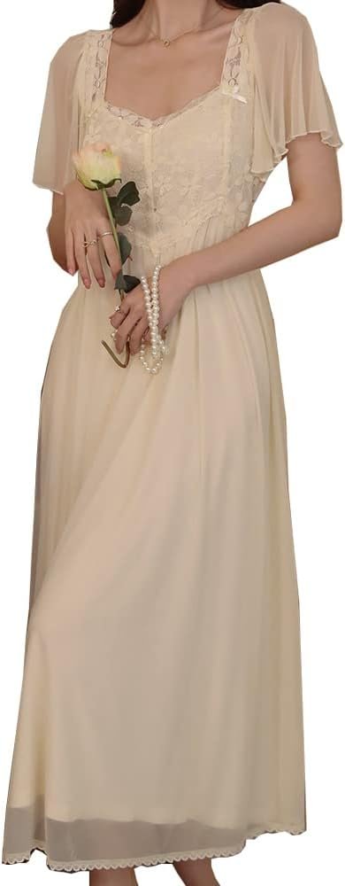 410h19qRypL._AC_SL1000.jpg Womens Princess Nightdress Sleepwear PJS Lounger Babydoll Chemises Sleepshirt Nighties