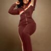 2 Piece Outfits for Women Casual Wide Leg Pants Set Outfits Sexy Front Crop Tops High Waist Jumpsuits Set
