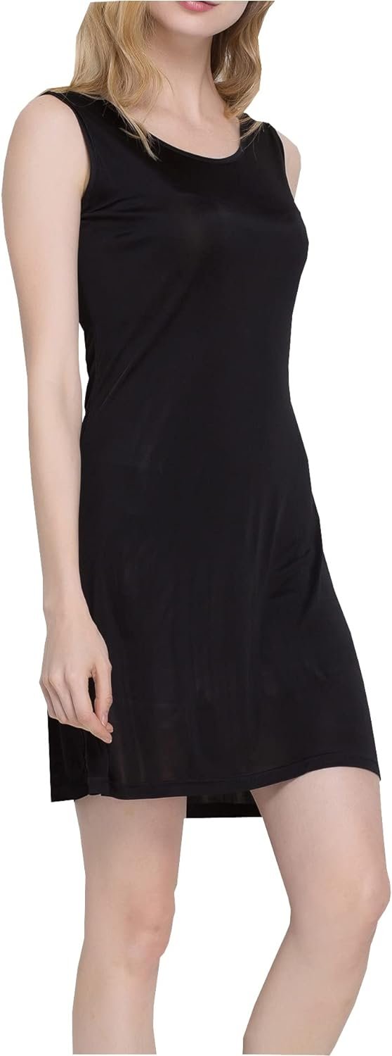 Silk Tank Nightgowns Women Pure Silk Sleepwear Sleeveless Night Shirt Soft Sleep Shirt Pajamas Dress