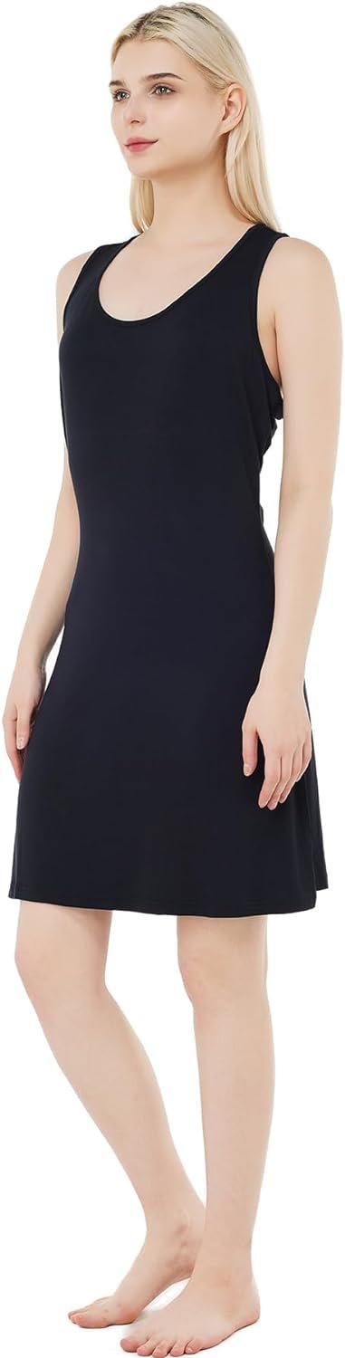 loungewear Womens Nightgown pajamas Suspender Bamboo Viscose Super Soft Sleeveless sleepwear Nightdress