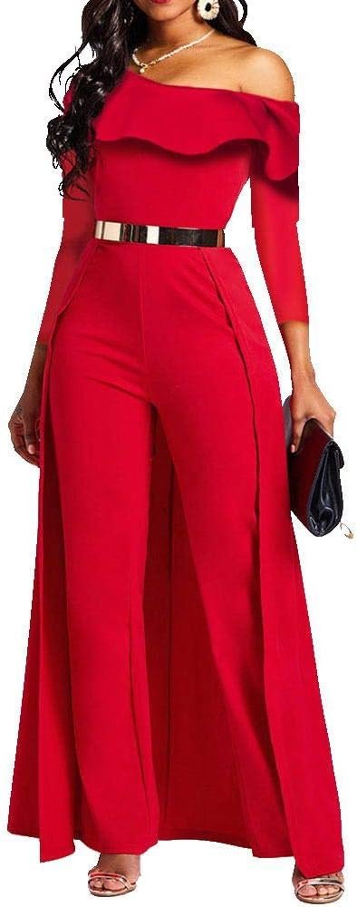 VERWIN Patchwork Overlay Embellished Plain Women's Jumpsuit High-Waist Woman Romper