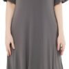 loungewear Womens Nightgown pajamas Bamboo Viscose Super Soft Short Sleeve sleepwear Nightdress Outdoor Wearable