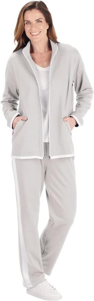CATALOG CLASSICS Womens Sweat Suits 2 Piece Set Jogger Track Suits for Women Set