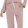 Pajama Set For Women Long Sleeve Button Down Sleepwear Soft and Comfy Lounge Set S-XXL