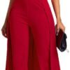 VERWIN Patchwork Overlay Embellished Plain Women's Jumpsuit High-Waist Woman Romper