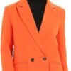 Women's Casual Long Sleeve Lapel Oversized Button Work Office Blazer Suit Jacket