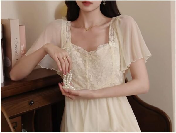 51PSh0NiwML._AC_SL1000.jpg Womens Princess Nightdress Sleepwear PJS Lounger Babydoll Chemises Sleepshirt Nighties