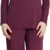 Loungewear Set pajamas Womens sleepwear Bamboo Viscose Long Sleeve t shirt Long Pants Super Soft Novelty Pjs Set