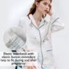Maternity & Nursing Knit Cotton Pajama Set Sleepwear Long Sleeve Top & Bottom Breastfeeding for Pregnant Women