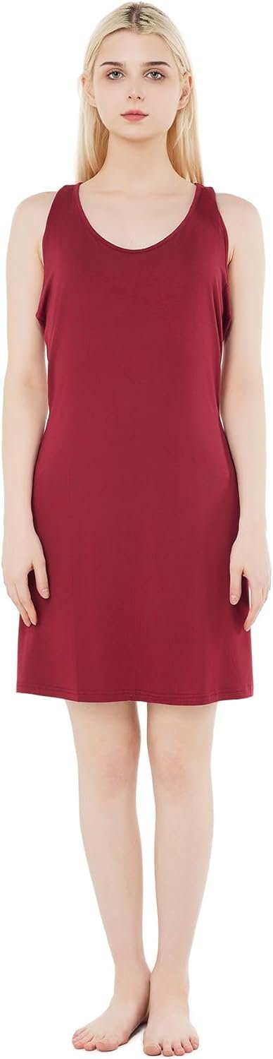 loungewear Womens Nightgown pajamas Suspender Bamboo Viscose Super Soft Sleeveless sleepwear Nightdress