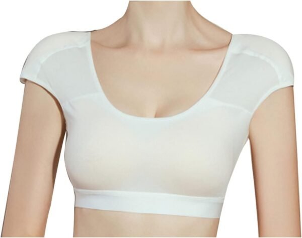 Women Training Gym Sportswear Tops Shirts 2 in 1 Built-in Shoulder Pad Running Fitness Workout Top T-Shirts,Beige-Large