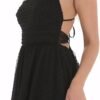Women Graduation Dress Spaghetti Straps Sleeveless Short Dresses Y2k Low Cut Bodycon Going Out A-Line Mini Dress