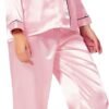 Pajamas Set Long Sleeve Sleepwear For Womens Button Down Nightwear Soft Pj Sets S-XL