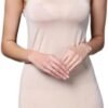 Silk Nightgown for Women Chemise Nighties Adjustable Spaghetti Strap Cami Full Slip for Under Dress