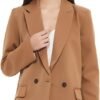Women's Casual Long Sleeve Lapel Oversized Button Work Office Blazer Suit Jacket