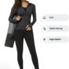 Workout Jackets for Women Full Zip Athletic Running Track Jacket with Pockets Slim Fit Yoga Jacket with Thumb Holes