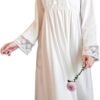 Women's Long-sleeve Mesh Nightdress Princess Vintage Nightgown Lace Sleepwear Pajamas