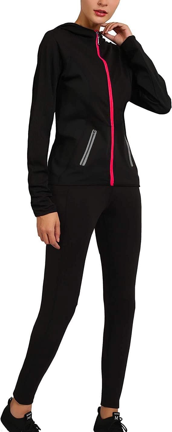 Active Wear Sets for Women -Workout Clothes Gym Wear TracksuitsYoga Jogging Track Outfit Legging Jacket 2 Pieces Set