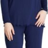 Loungewear Set pajamas Womens sleepwear Bamboo Viscose Long Sleeve t shirt Long Pants Super Soft Novelty Pjs Set