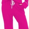 Pajama Set For Women Long Sleeve Button Down Sleepwear Soft and Comfy Lounge Set S-XXL