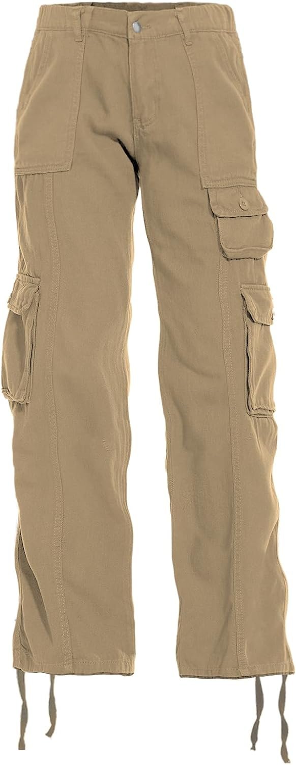 Women's Hiking Cargo Pants Joggers Cotton Casual Military Army Combat Work Pants with 7 Pockets