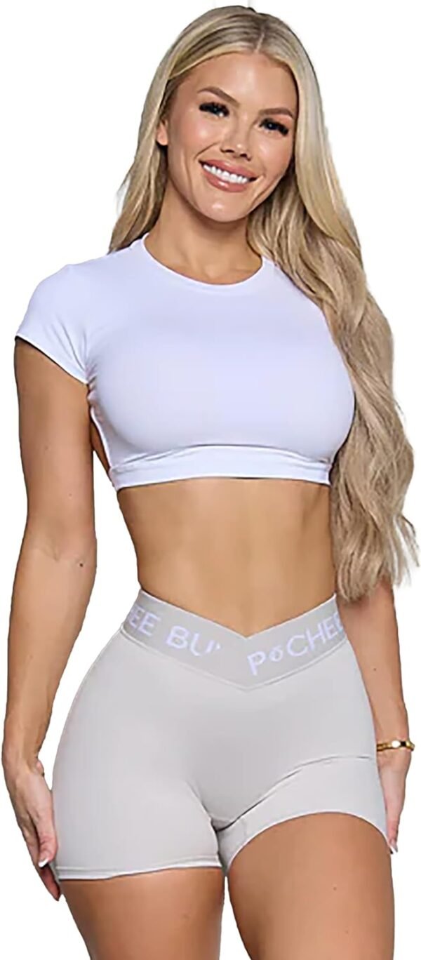 Workout Shorts for Women - Yoga Athletic Gym Shorts, Plus Size Shorts, Clothing Spandex Shorts