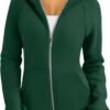 Trendy Queen Womens Zip Up Hoodies Fleece Jackets Sweatshirts Fall Outfits Sweaters With Pockets Winter Y2k Clothes