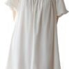 Women's Cotton Nightgowns Vintage Lightweight Gown Sets Short Sleeve Princess Nightdress