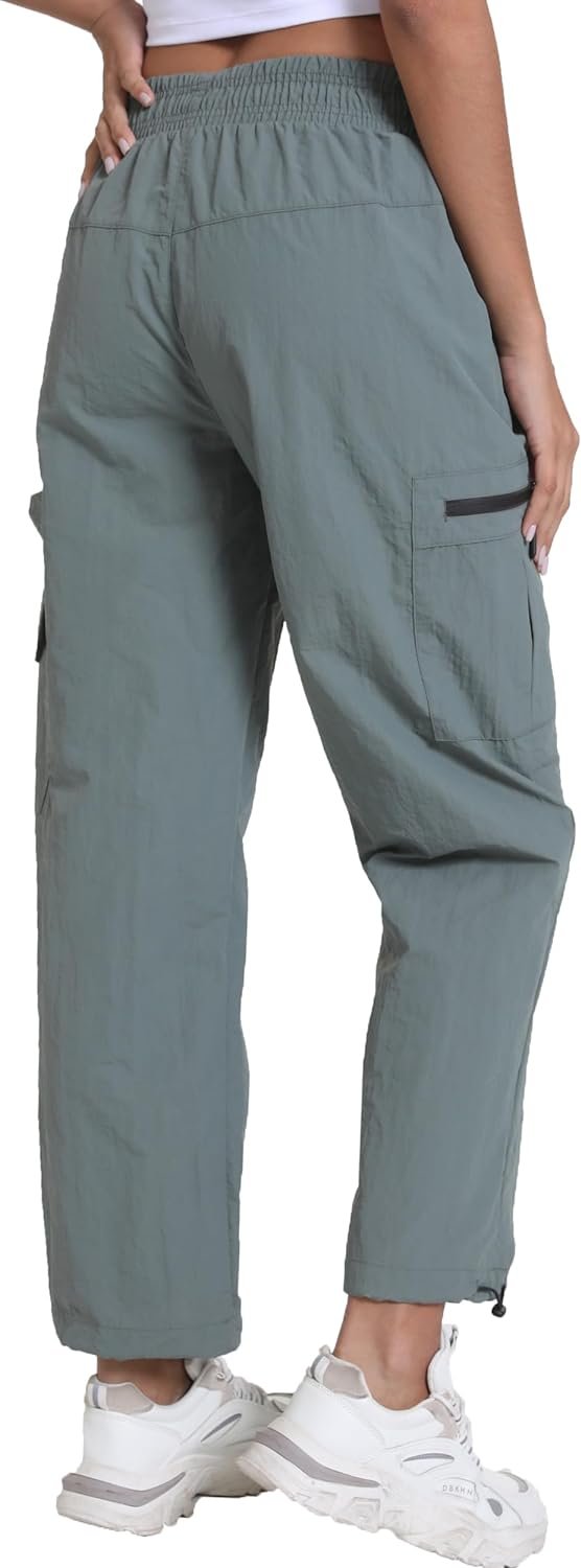 Lightweight Women Cargo Pants with Pockets Quick Dry Workout Athletic Travel Lounge Pantalones Outdoor Camping Hiking Pants
