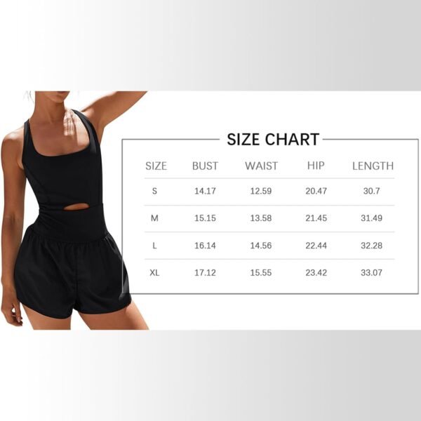 Womens Onesie Workout Rompers One Piece Exercise Jumpsuits Athletic Outfits Gym Yoga Clothes