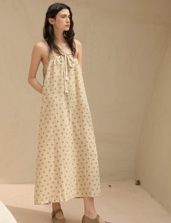 Women's Sleepwear with Robe and Poetic Lawn Ballet Woven Nightdress & Lounge Print Pajama Nightgown