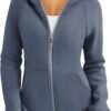 Trendy Queen Womens Zip Up Hoodies Fleece Jackets Sweatshirts Fall Outfits Sweaters With Pockets Winter Y2k Clothes