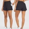 Womens High Waist Running Shorts Athletic Workout Quick Dry Shorts for Women with Pockets Gym Yoga White Summer Shorts