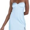 Women Graduation Dress Spaghetti Straps Sleeveless Short Dresses Y2k Low Cut Bodycon Going Out A-Line Mini Dress