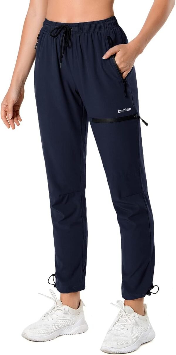 Women's Hiking Pants Quick Dry Lightweight Water Resistant Golf Athletic Travel Cargo Pants UPF 50 Zipper Pockets