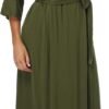 Womens Soft Long Kimono Robes Lightweight Full Length Knit Bathrobe With Pockets Ladies Casual Dressing Gown