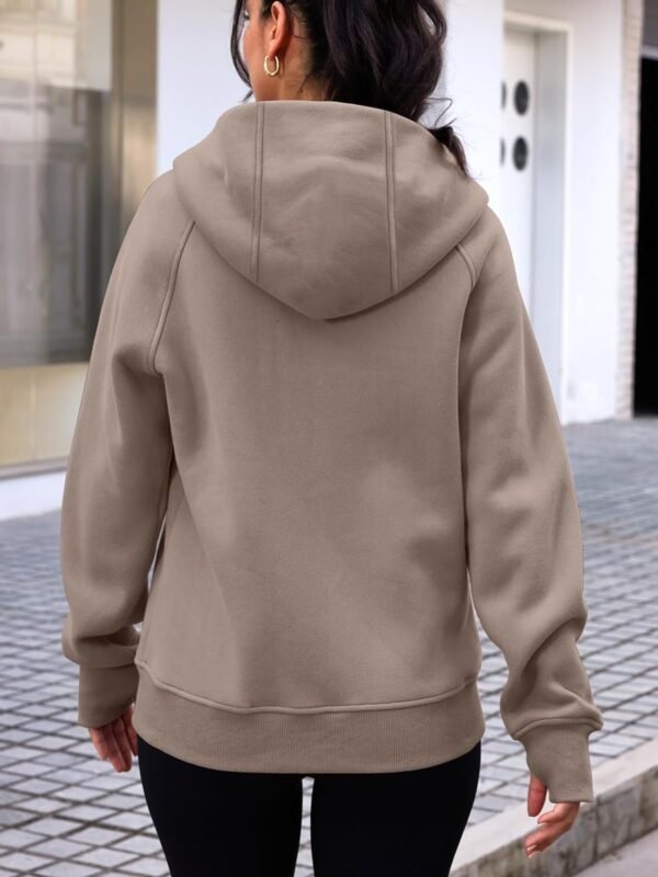 Trendy Queen Womens Zip Up Hoodies Fleece Jackets Sweatshirts Fall Outfits Sweaters With Pockets Winter Y2k Clothes