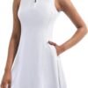 Tennis Dress for Women, Tennis Golf Dresses with Built in Shorts and Pockets for Sleeveless Workout Athletic Dresses