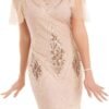 Women's 1920s Dress Sequin Art Deco Flapper Dress with Sleeve