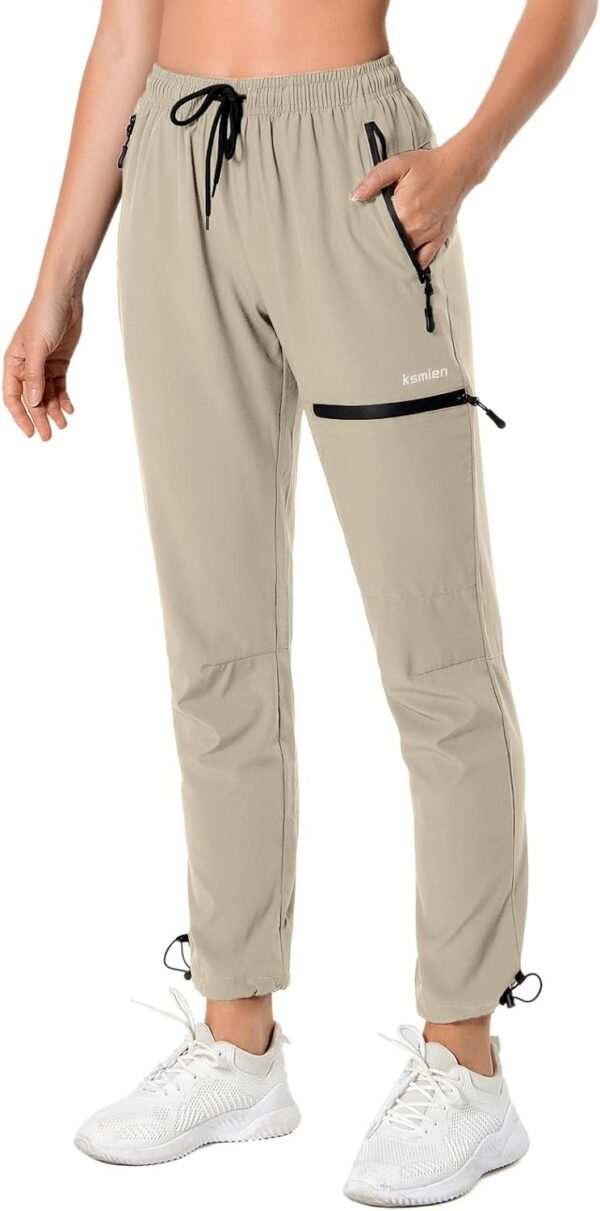 Women's Hiking Pants Quick Dry Lightweight Water Resistant Golf Athletic Travel Cargo Pants UPF 50 Zipper Pockets