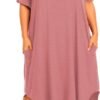 Womens Plus Size Nightgowns Sleepwear Short Sleeve Sleep Dress Maxi Night Gowns with Pockets