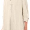 Women's Tunic Mini Shirt Dress Cotton Long Sleeve Ruffle Hem Dress Button Up Shift Chambray Dresses
