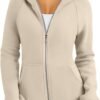 Trendy Queen Womens Zip Up Hoodies Fleece Jackets Sweatshirts Fall Outfits Sweaters With Pockets Winter Y2k Clothes
