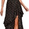 Dokotoo Women's Summer 2024 Maxi Dress Spaghetti Strap Spring Casual Boho Split Beach Long Flowy Dresses Trendy