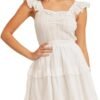 Women Graduation Dress Spaghetti Straps Sleeveless Short Dresses Y2k Low Cut Bodycon Going Out A-Line Mini Dress