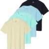 4 Pack: Women's UPF Short Sleeved Active Rashguard & UV Sun Protection Swimsuit Bathing Suit Top (Availabe in Plus Size)