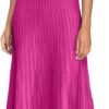 Women's 2024 Summer Maxi Dresses Tie Spaghetti Strap Square Neck Ribbed Knit Dress