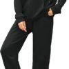 Women 2 Piece Outfits Tracksuit Casual Zip Up Hoodie Sweatsuits Jogging Long Pant Set