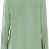 Womens Bamboo Viscose Sleep Shirt Long Sleeve Button Down Nightgowns Boyfriend Nightshirt S-XXL