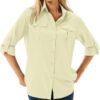 Women's UPF 50 Long Sleeve UV Sun Protection Safari Shirts Outdoor Quick Dry Fishing Hiking Travel Shirts